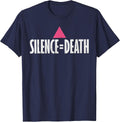 Vintage LGBT Rights Silence Death Vintage Month LGBT Pride T-Shirt - Navy Blue