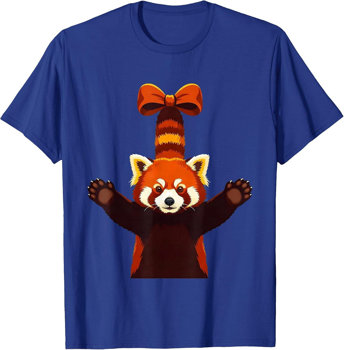 Red Panda Cute Animal Lover Gift for Girls T-Shirt - Royal Blue