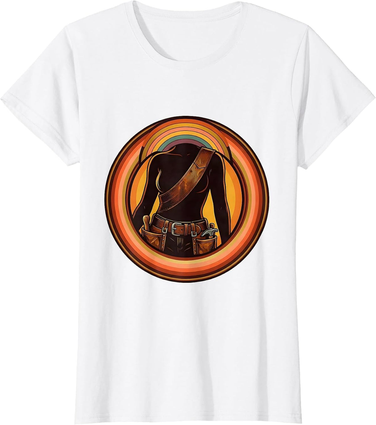 Labor Day Tool Belt Graphic Illustration T-Shirt - White