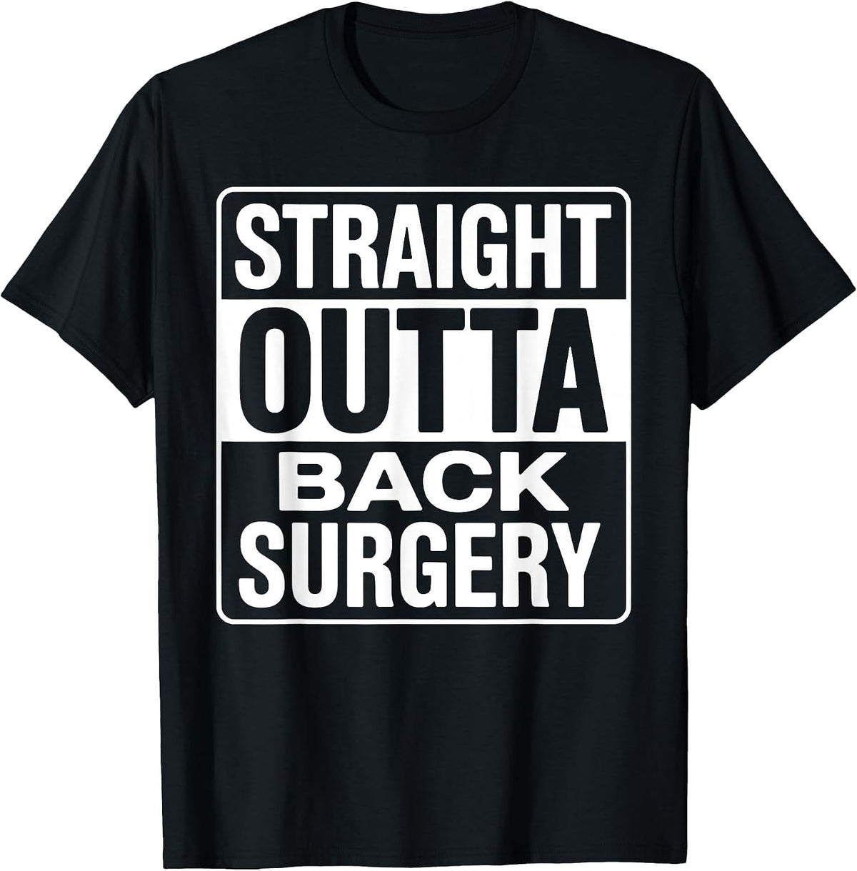 Back Surgery Design for Men Women Post Back Surgery Recovery T-Shirt - Black