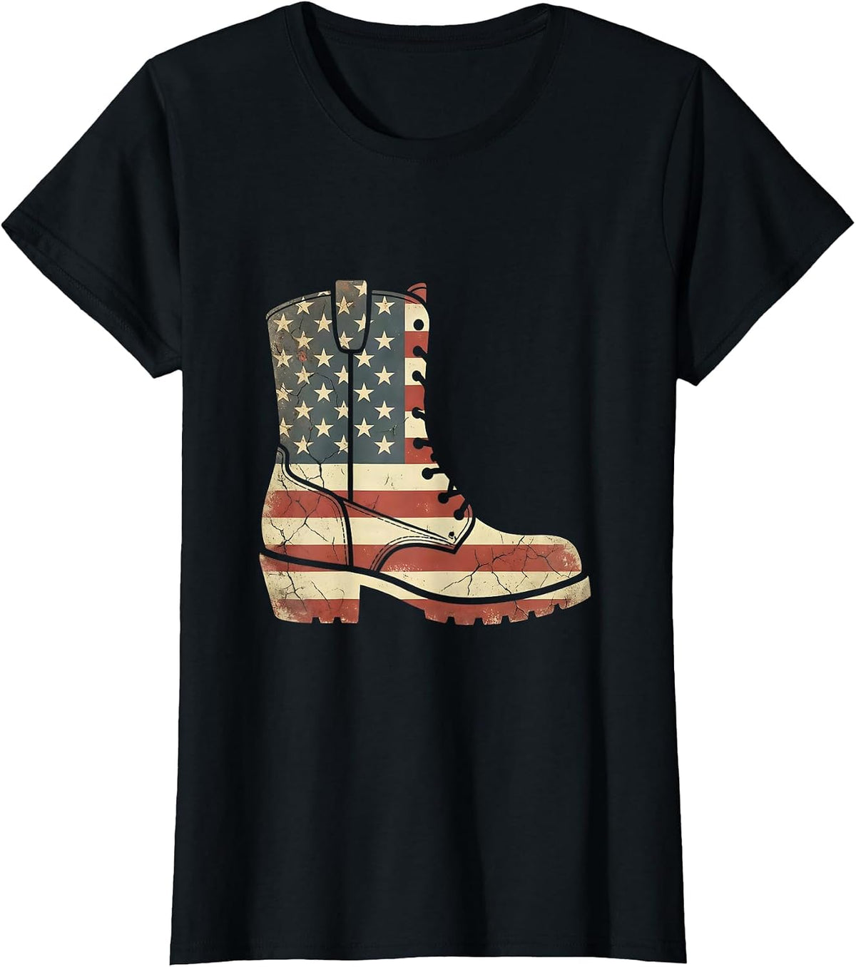 Labor Day Muddy Work Boots Graphic T-Shirt - Black