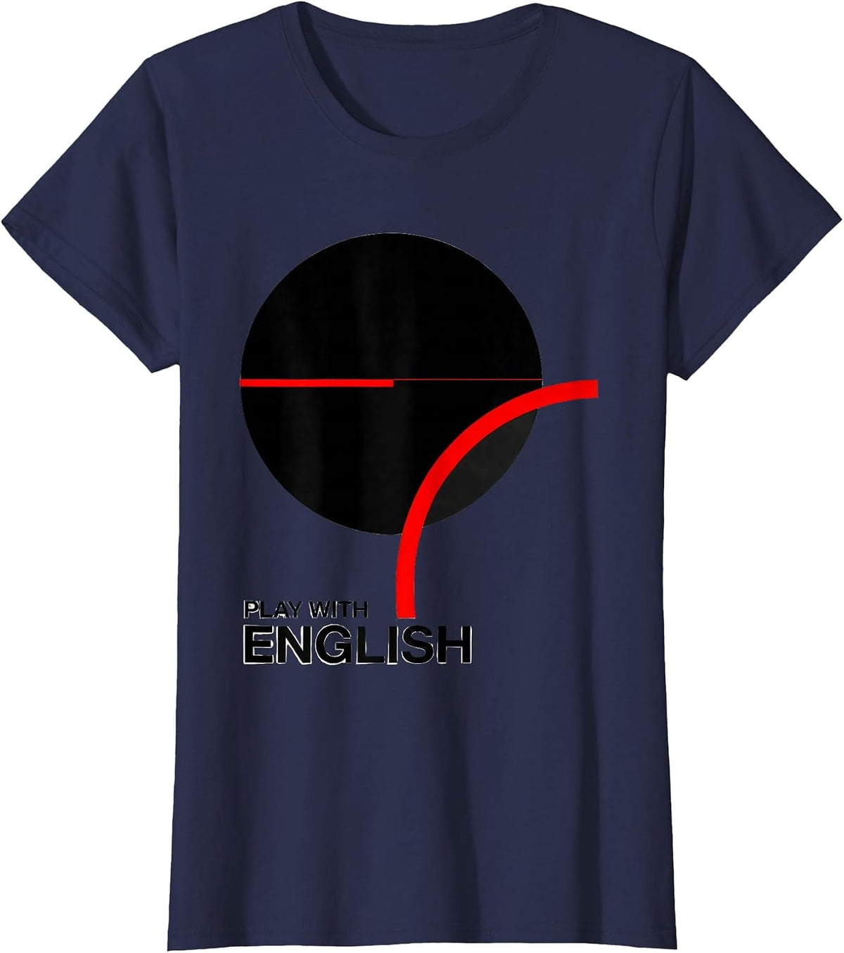 Women's Play With English Funny Billiards Pool Player Gift T-Shirt - Navy Blue