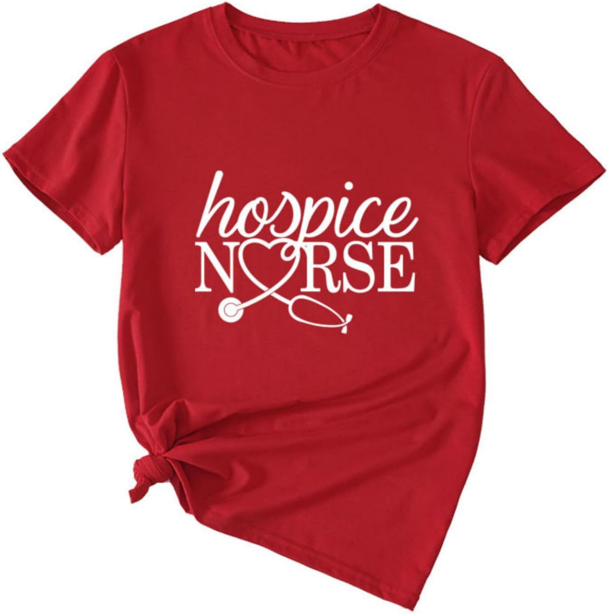 Hospice Nurse Shirt Hospice Registered Nurse T-Shirt Womens Nursing School Tee Registered Nurse Appreciation Tee - Red