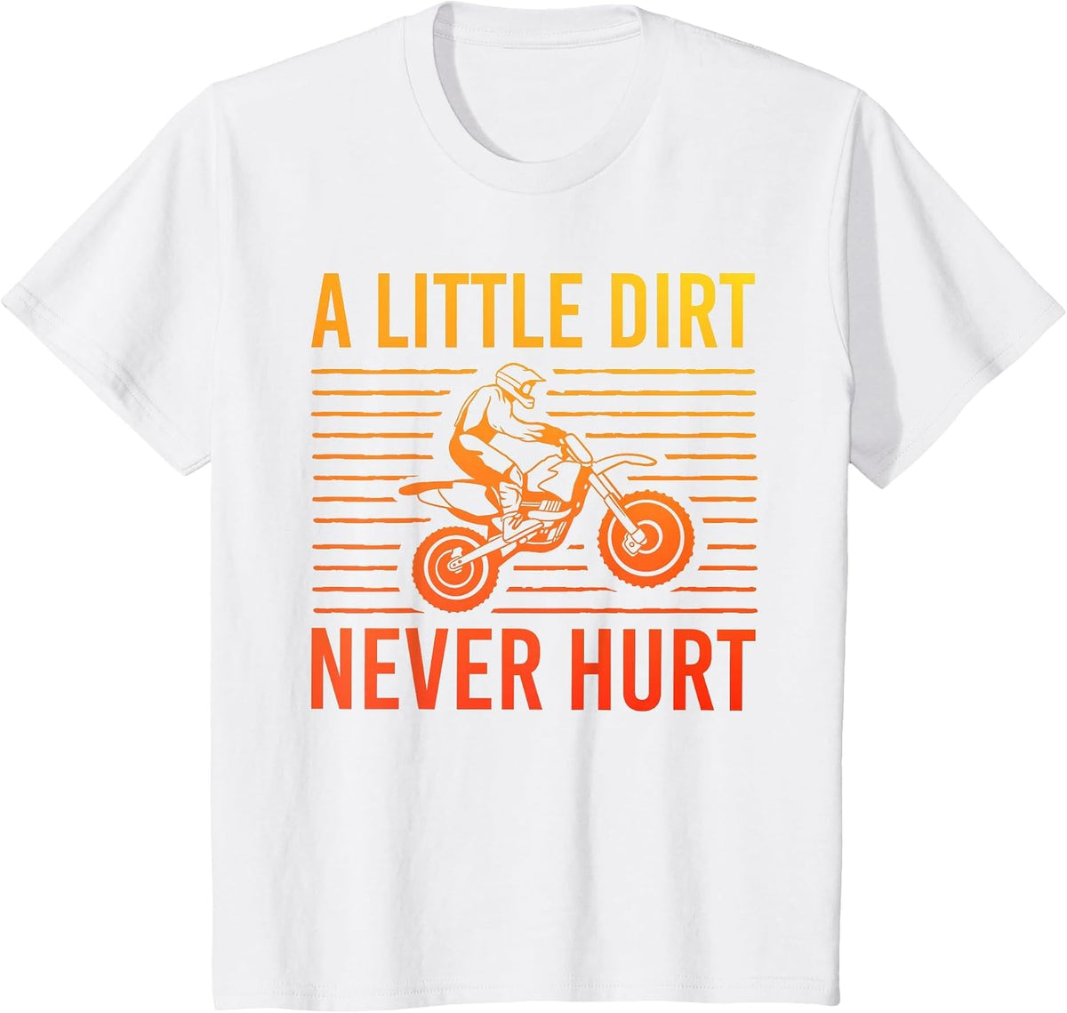 Cool Dirt Bike Art for Men Women Motor Bike Dirtbike Racing T-Shirt - White