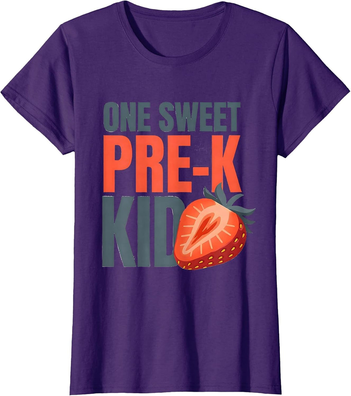 Women's One Sweet Pre-K Kid Playful Preschool Teacher Back To School T-Shirt - Purple