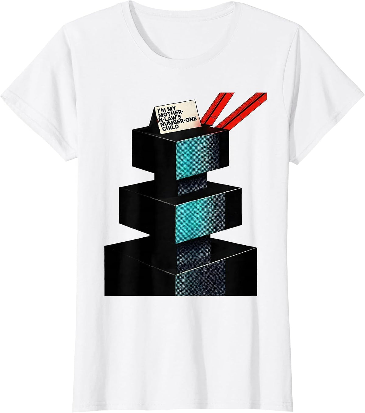 I'm My Mother-In-Law's Number-One Child Funny T-Shirt - White