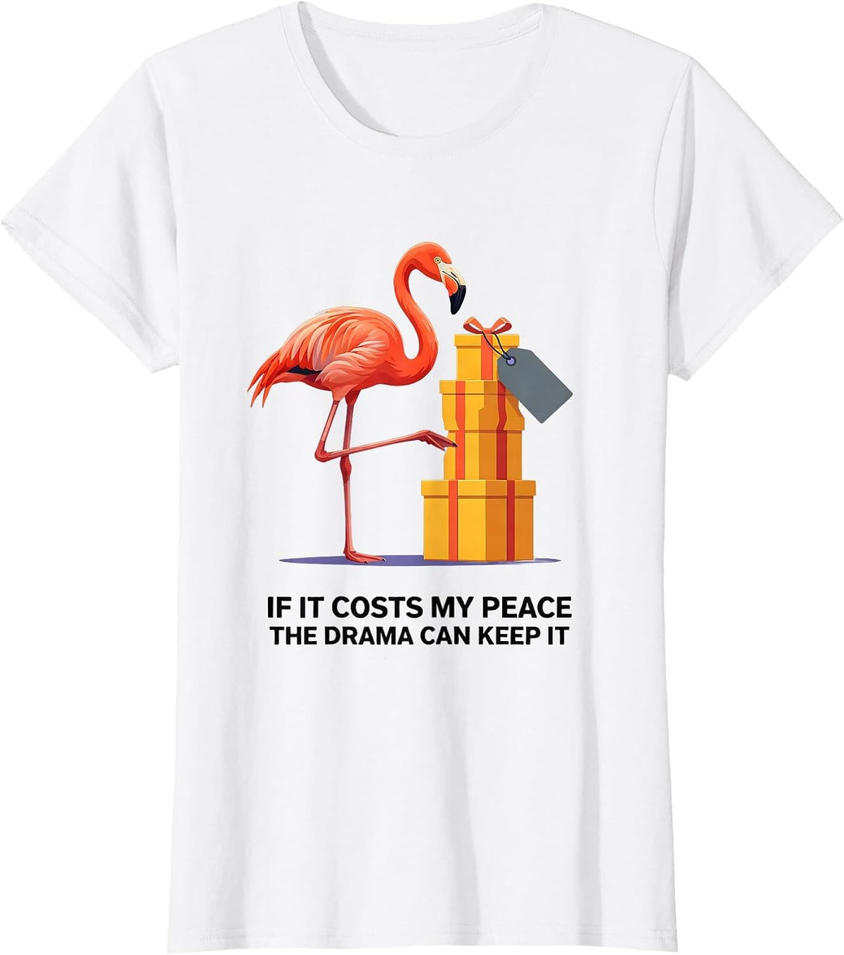 If It Costs My Peace The Drama Can Keep It Funny T-Shirt - White