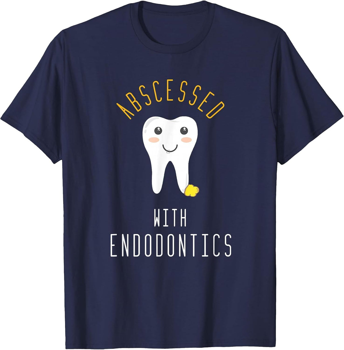 Cute Funny Endodontia Dental Student Dental Game T-Shirt - Navy Blue