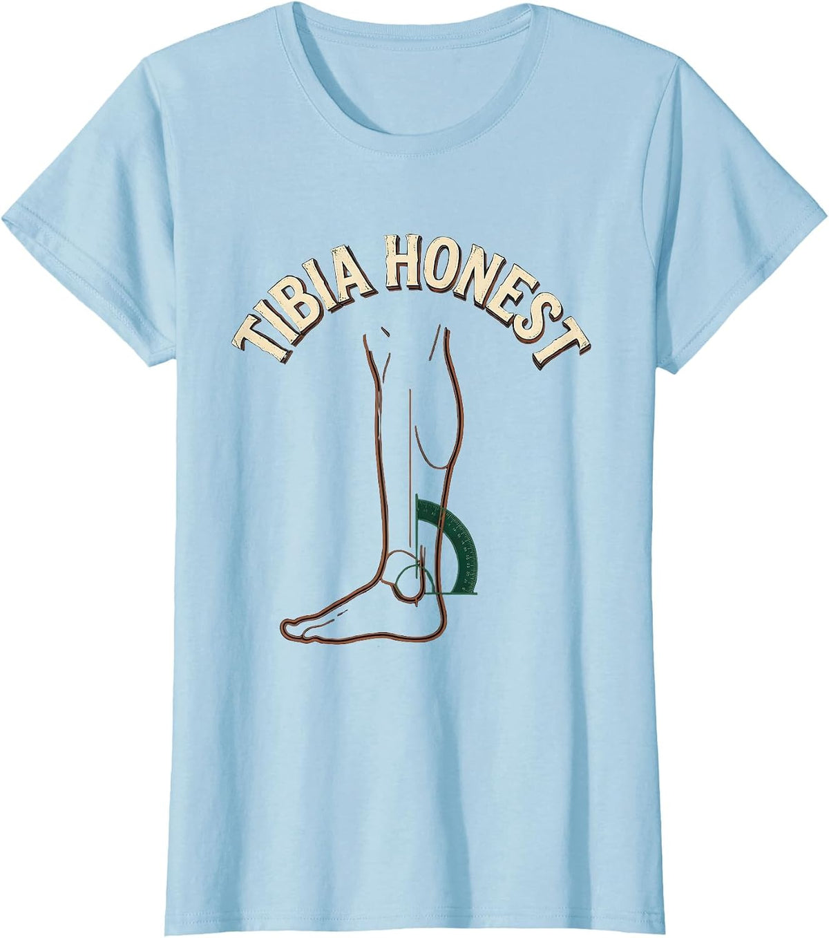 Women's Tibia Honest Vintage Funny Therapist Therapy Team Gift T-Shirt - Baby Blue