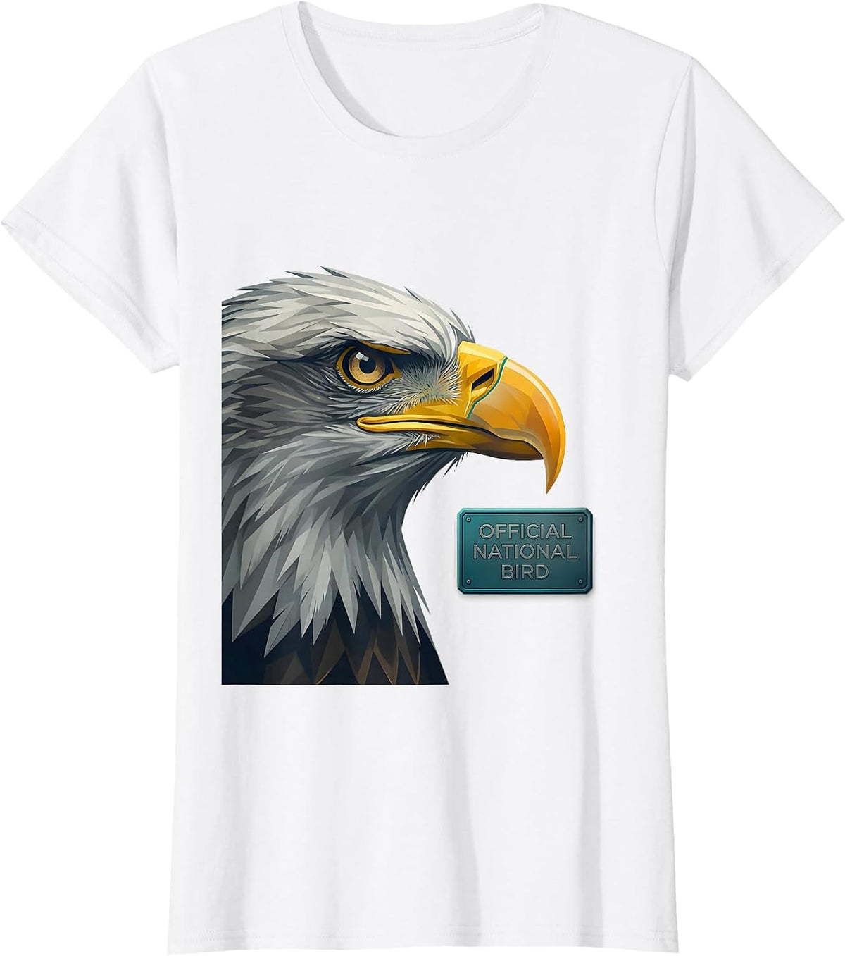 Women's Official National Bird Bald Eagle Christian Faith Eagle T-Shirt - White