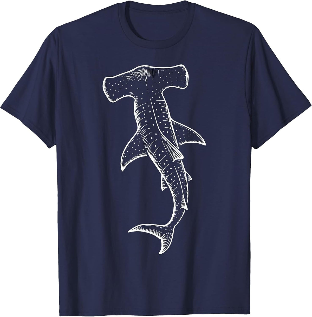 Hammerhead Shark T-Shirt - Navy Blue