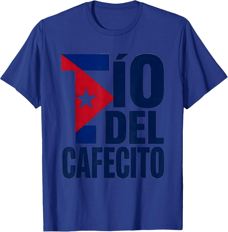 Tío Del Cafecito Cuban Family Pride Funny Cuban Heritage T-Shirt - Royal Blue
