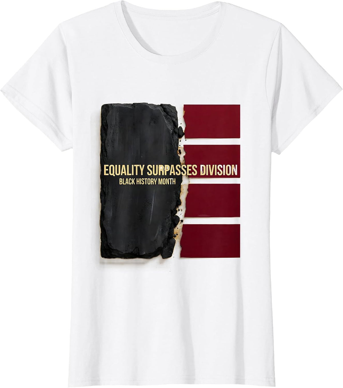 Women's Equality Surpasses Division Black History Month T-Shirt - White