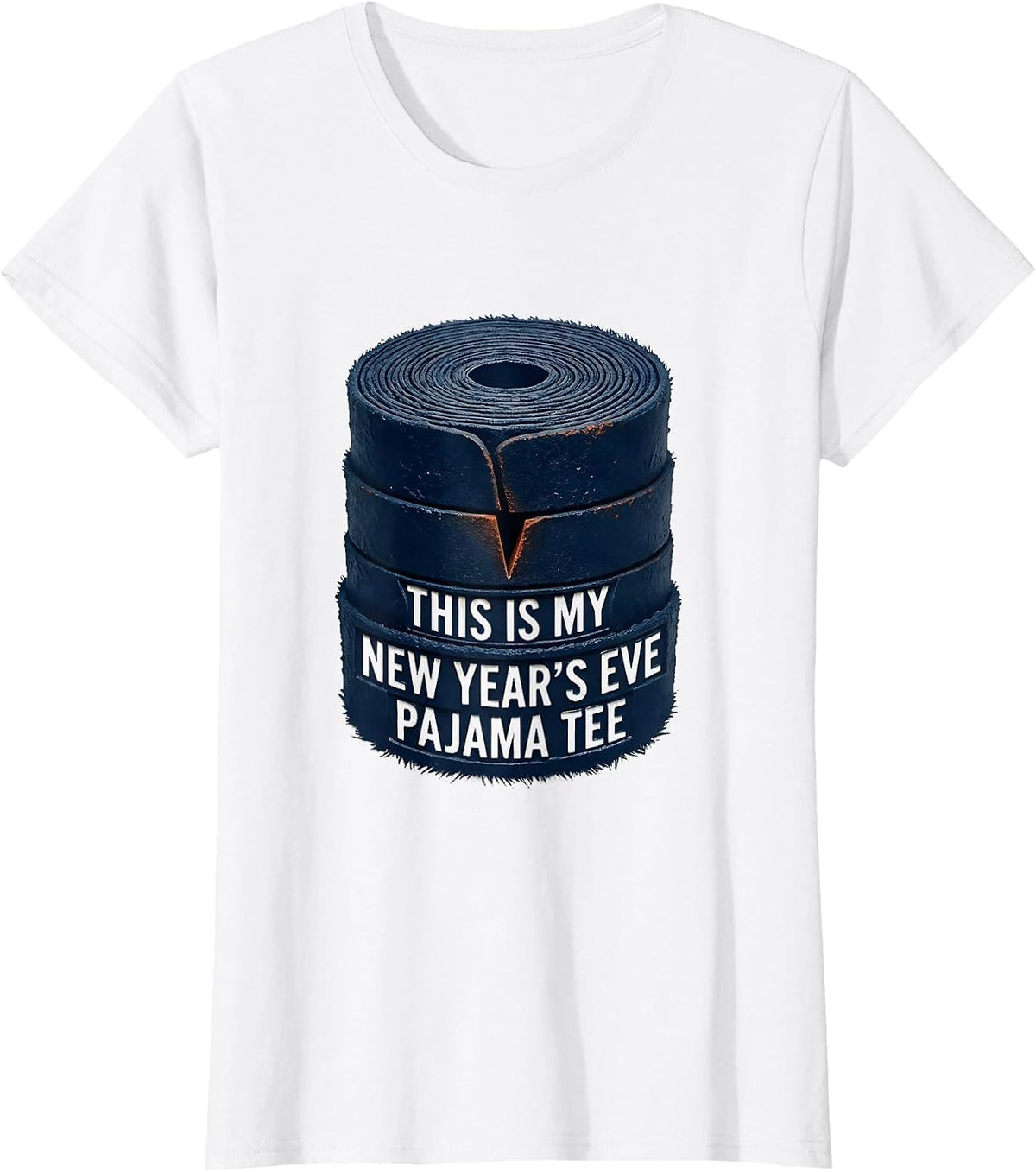 This Is My New Year's Eve Pajama Tee Funny Family Matching T-Shirt - White