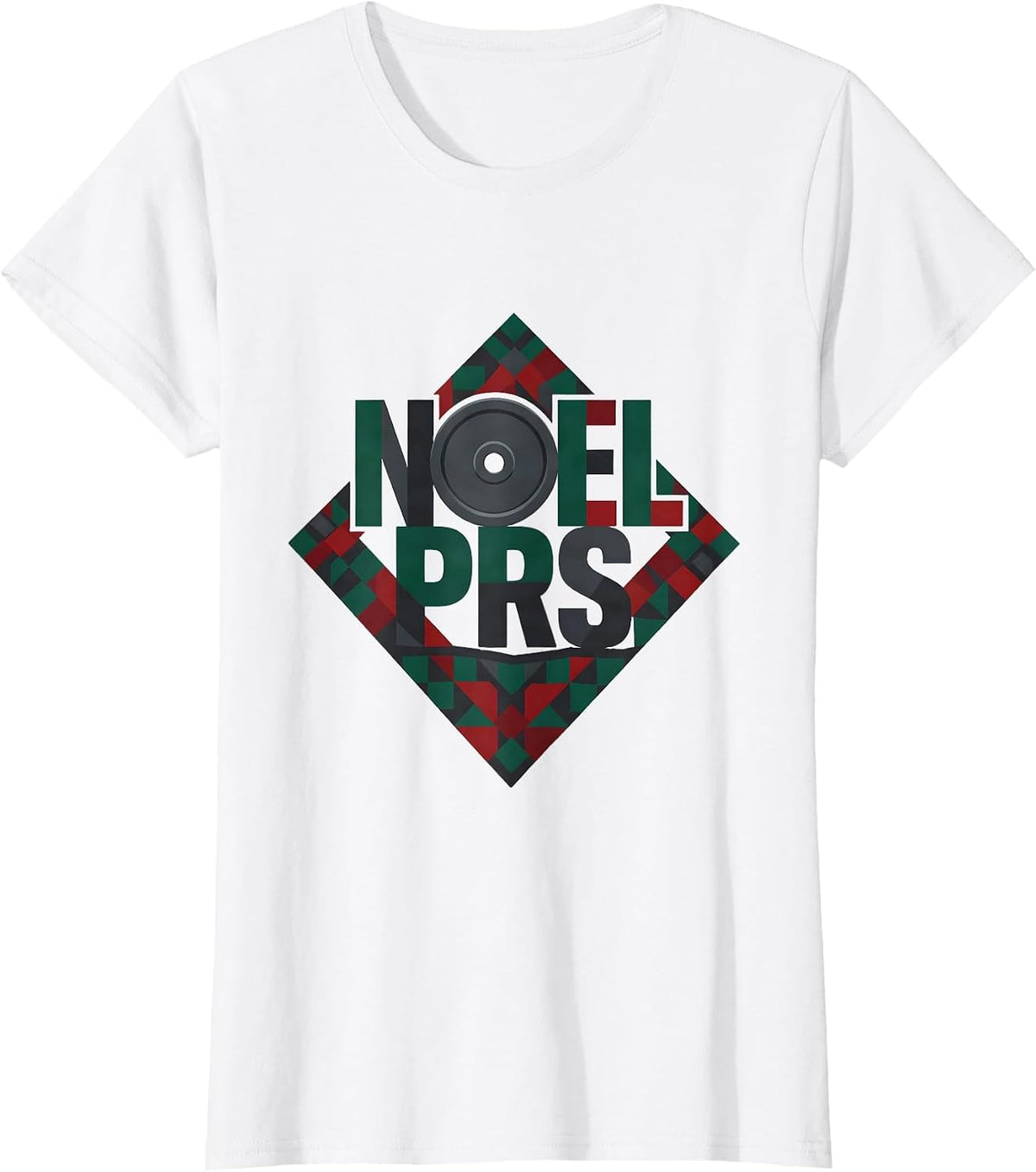 Noel PRs Funny Christmas Gym Weightlifting Fitness Gift T-Shirt - White