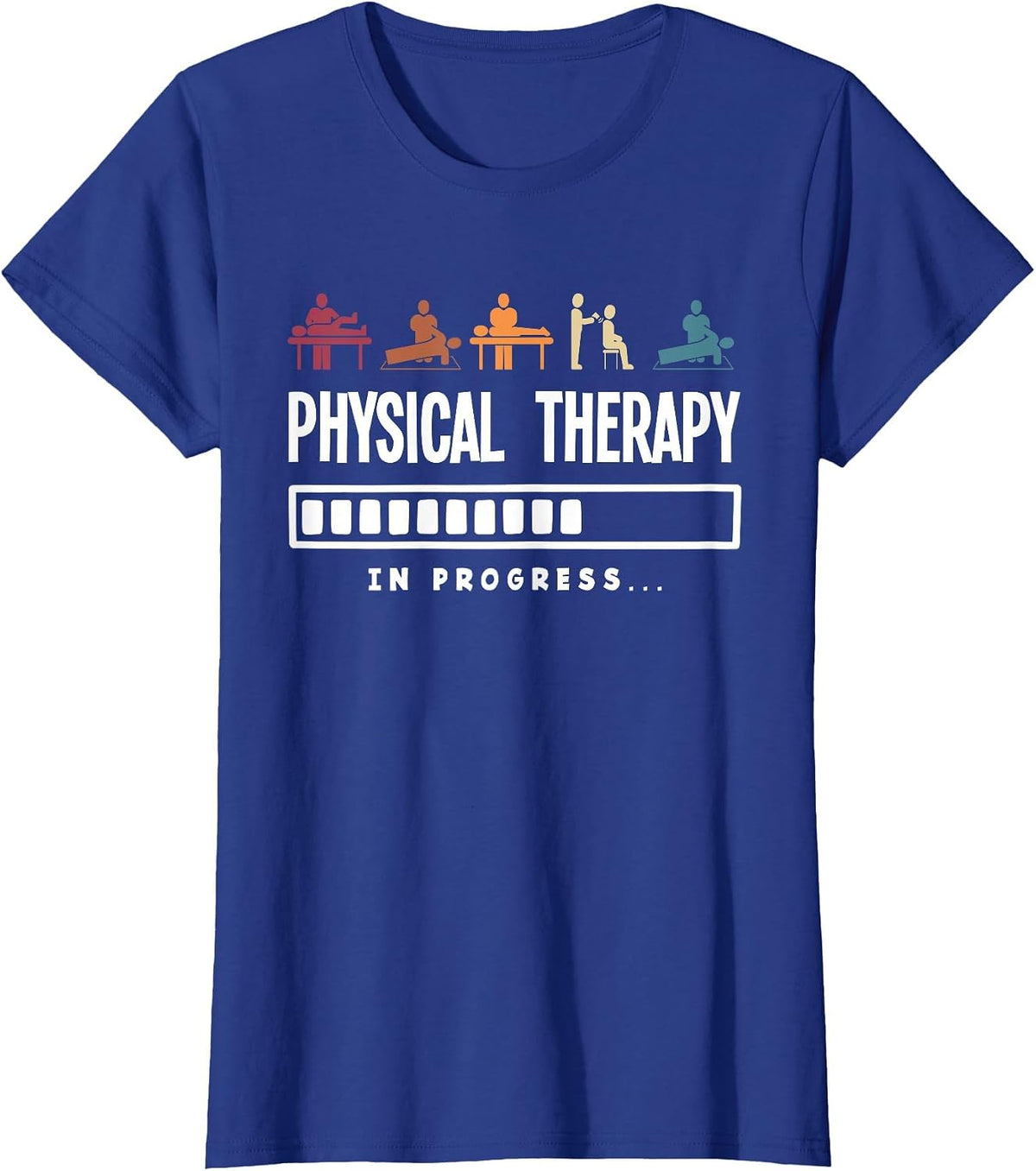 PTA Physical Therapy Assistant Physical Therapy Patient T-Shirt - Royal Blue