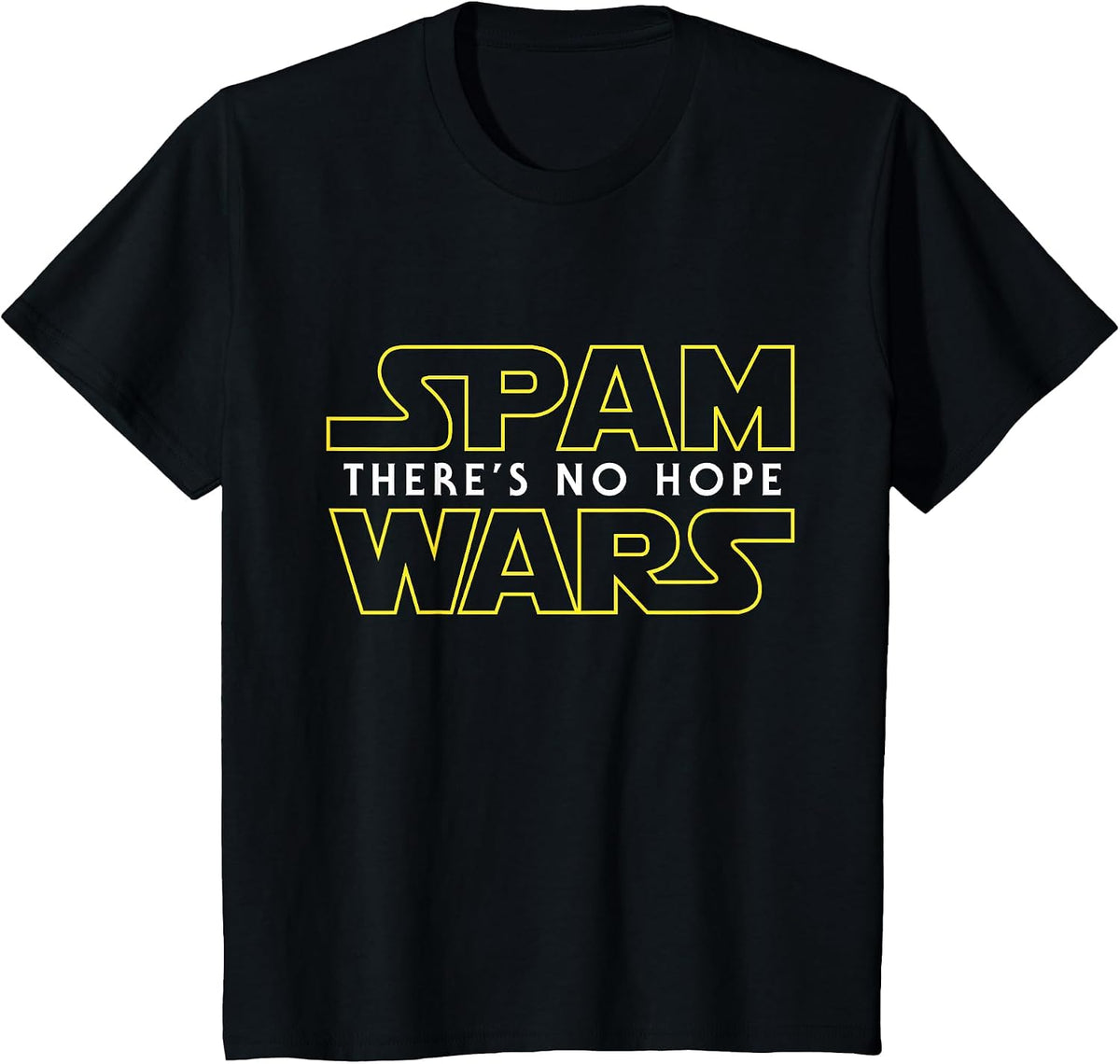 Funny Spam Shirt Computer Geek Tee Spam Wars T-Shirt - Black