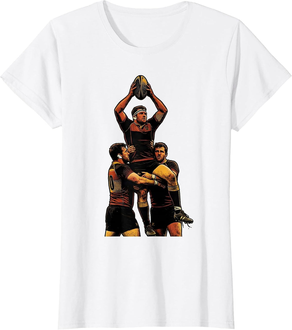 Compact Lift Rugby Player Joke Gift for Fans T-Shirt - White