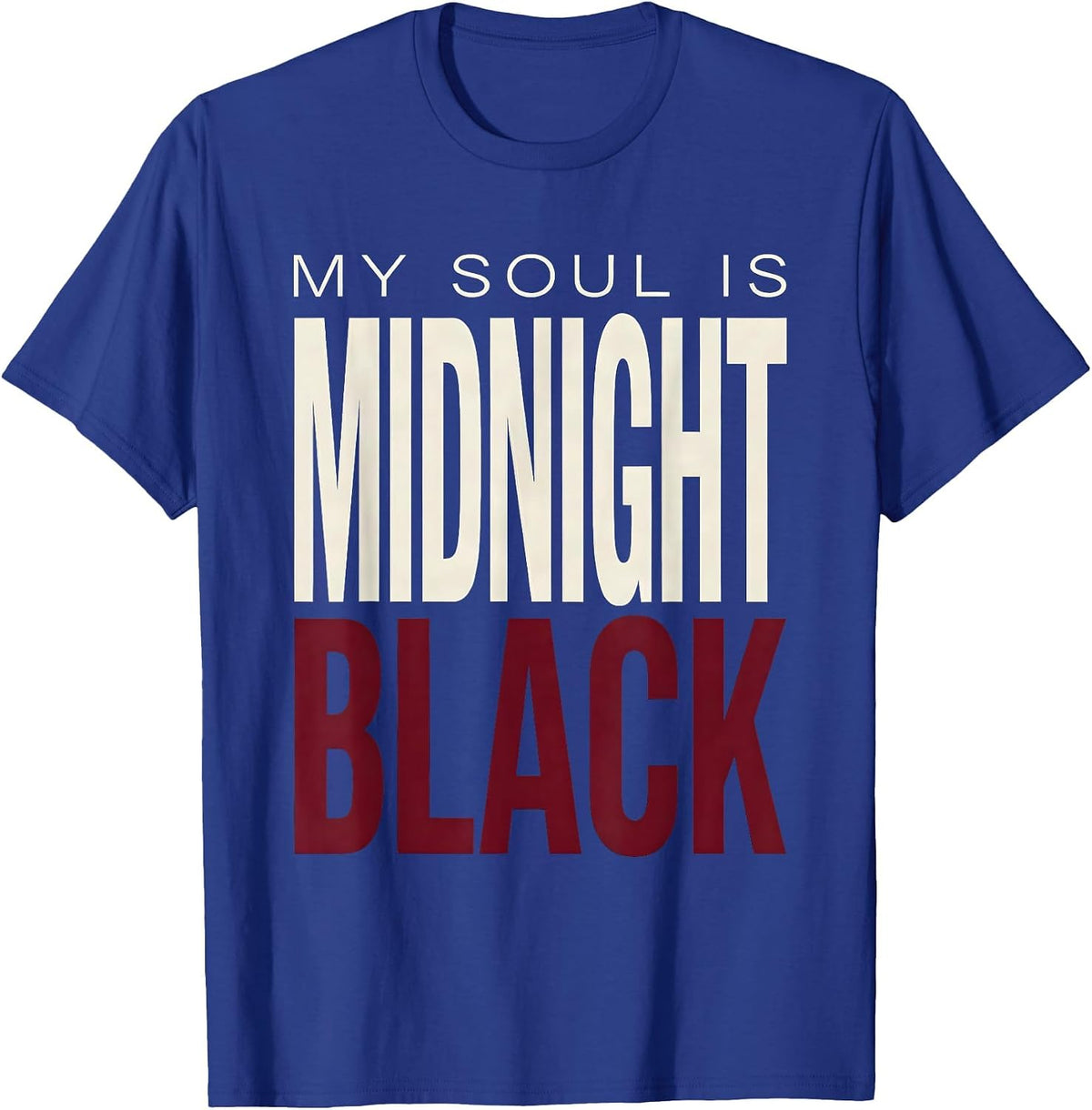 My Soul Is Midnight Black Gothic Women Design T-Shirt - Royal Blue