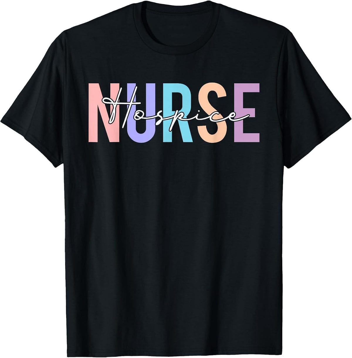 Womens Hospice Nurse T-Shirt for Women Hospice Nurse T-Shirt - Black