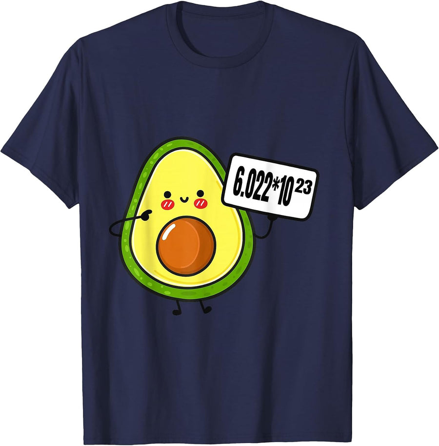 Avogadros Number Funny Science Chemistry Pun Mole Day T-Shirt - Navy Blue