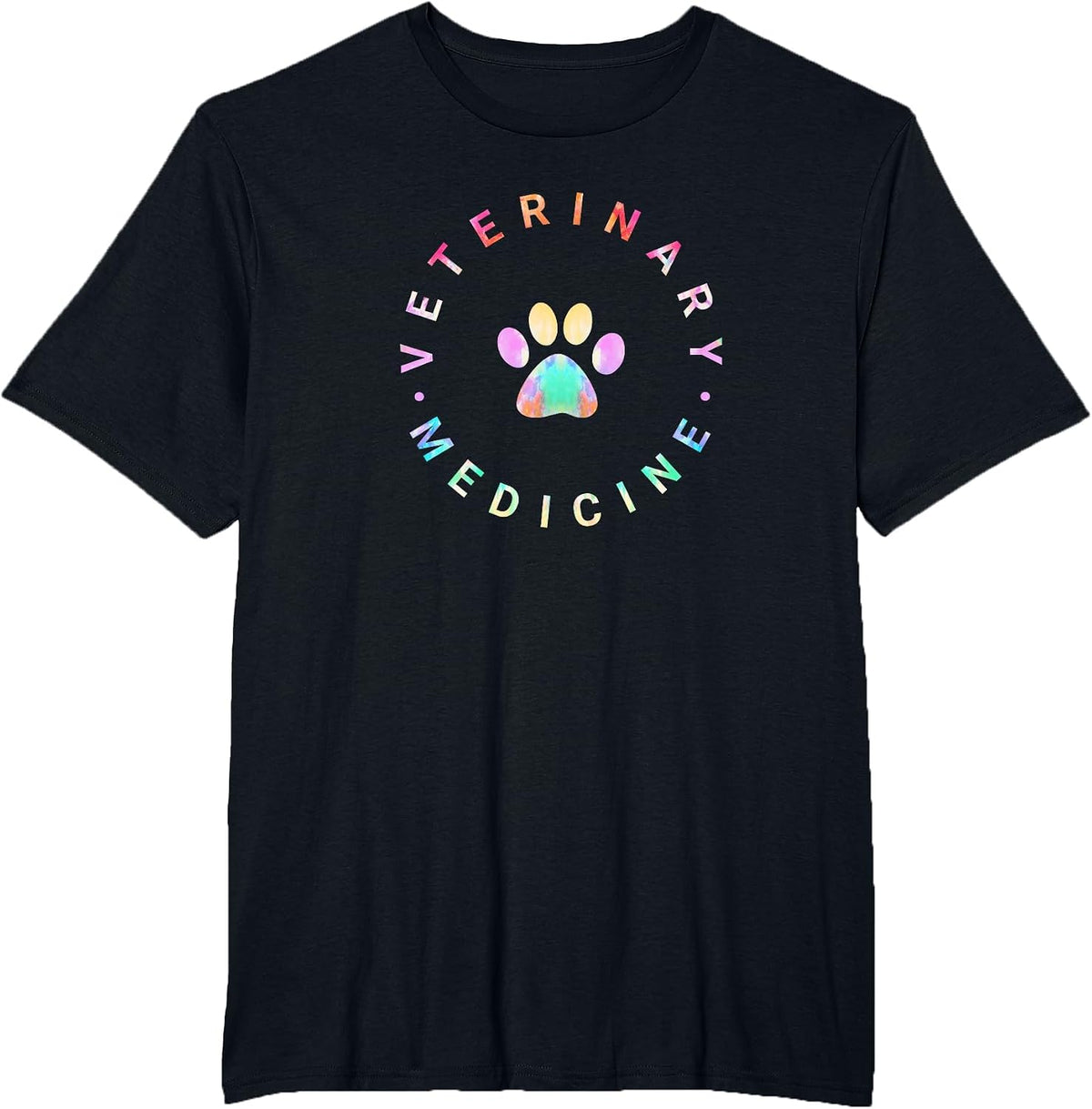 Veterinarian Tie Dye Sweater, Veterinary Medicine Vet School T-Shirt - Black