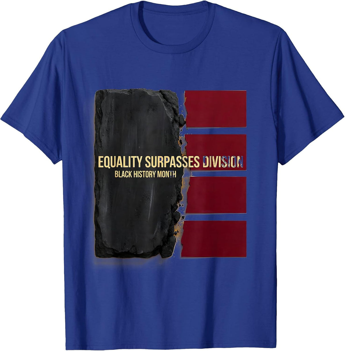 Men's Equality Surpasses Division Black History Month T-Shirt - Royal Blue