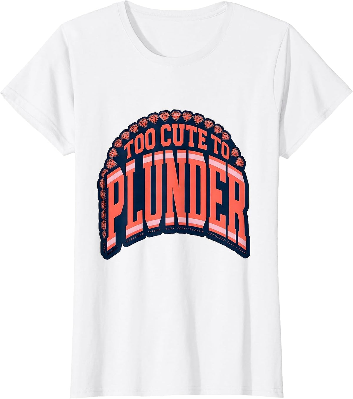 Too Cute to Plunder Kids Pirate Design T-Shirt - White