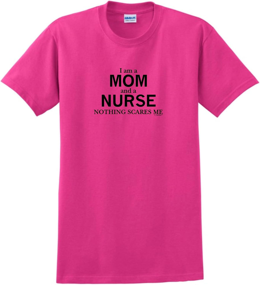 ThisWear Mom Nurse Nothing Scares Me Short Sleeve Unisex T-Shirt [PPP] - Heliconia