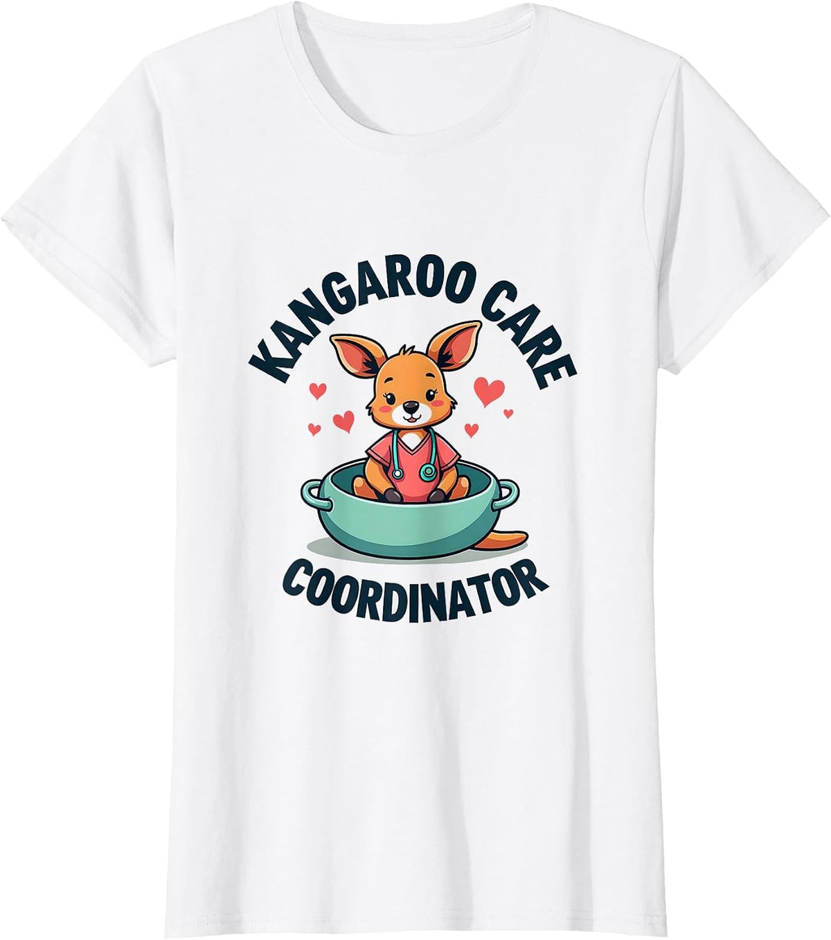 Kangaroo Care Coordinator NICU Nurse Design T-Shirt - White