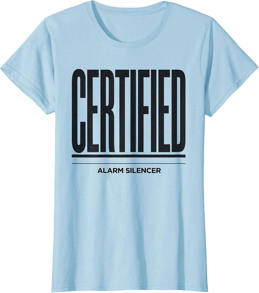 Women's Certified Alarm Silencer Dialysis Nurse Nephrology T-Shirt - Baby Blue