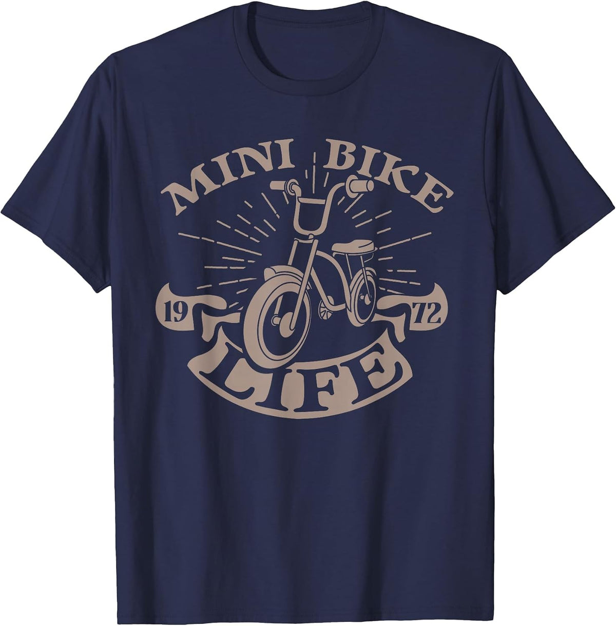 Minibike Mini Motorbike Funny Pocket Bike T-Shirt - Navy Blue