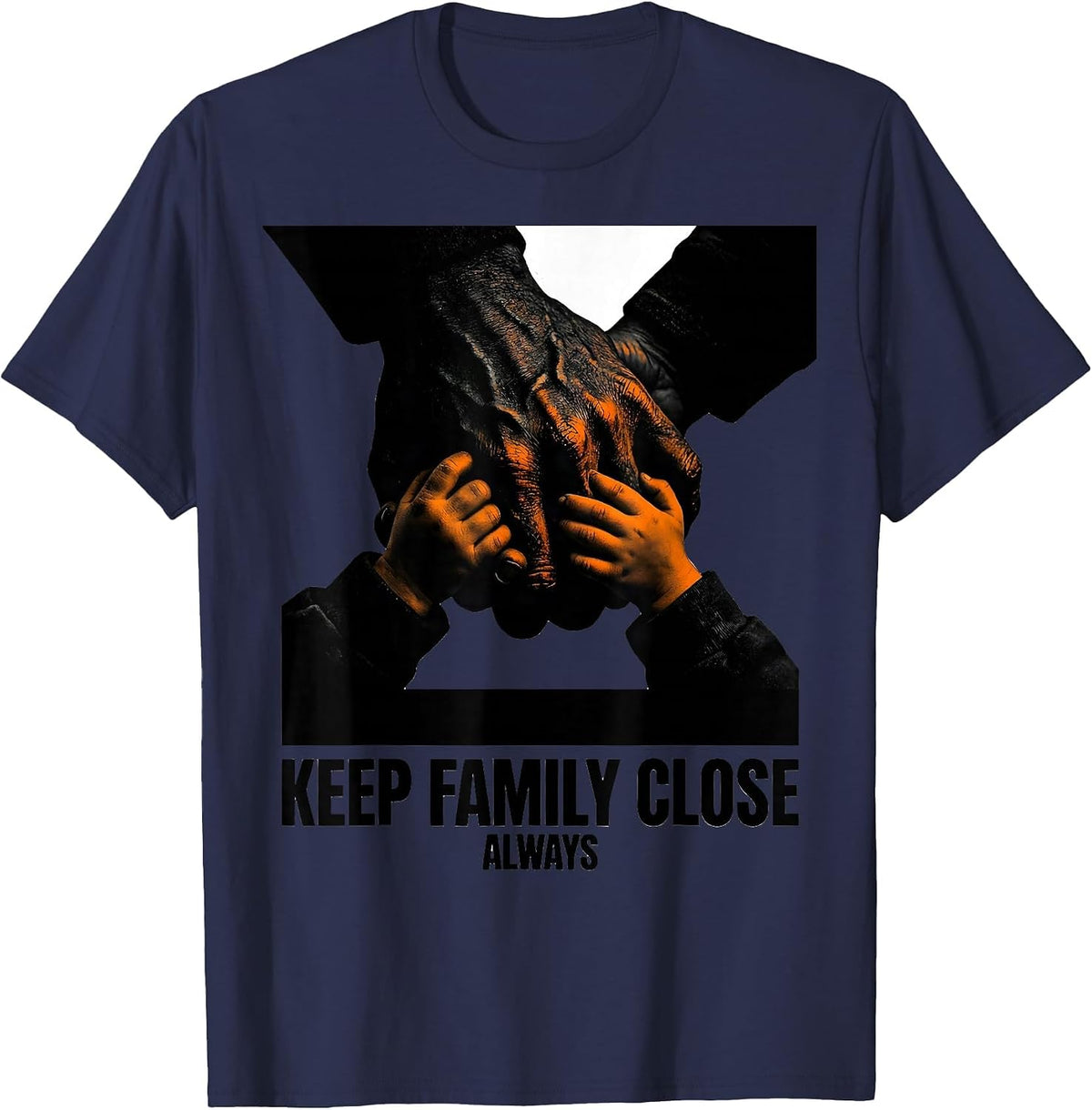 Men's Keep Family Close Always Faith Family Freedom T-Shirt - Navy Blue