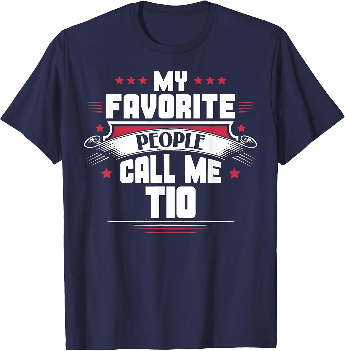 My Favorite People Call Me TIO T-Shirt - Navy Blue