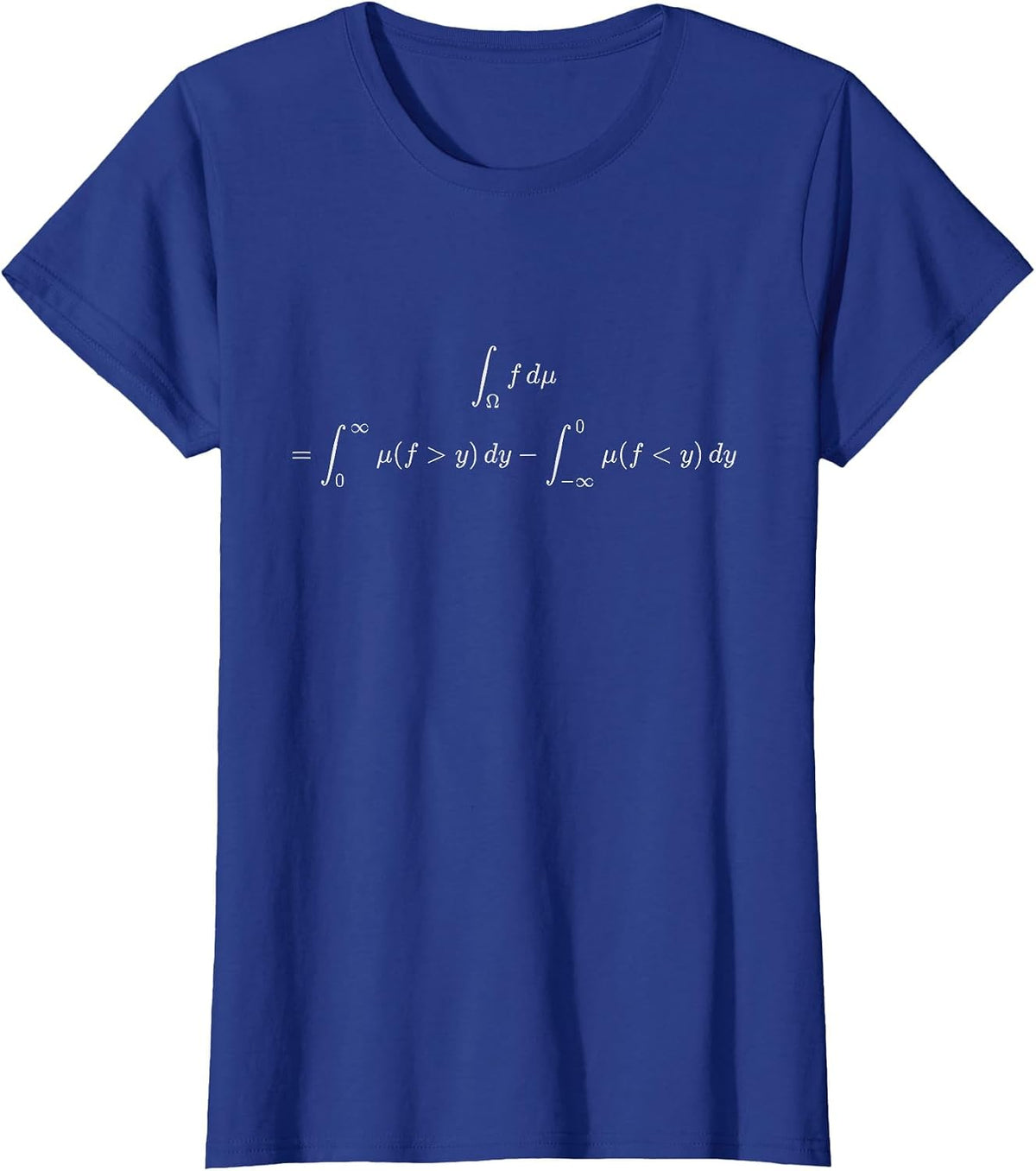Lebesgue's Integral & Measure Theory Calculus Math T-Shirt - Royal Blue
