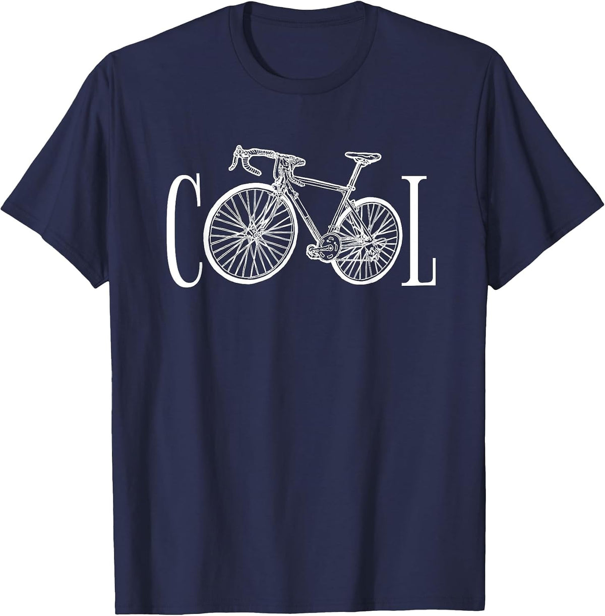 Cool Road Bike Fan Cool Road Cyclists T-Shirt - Navy Blue