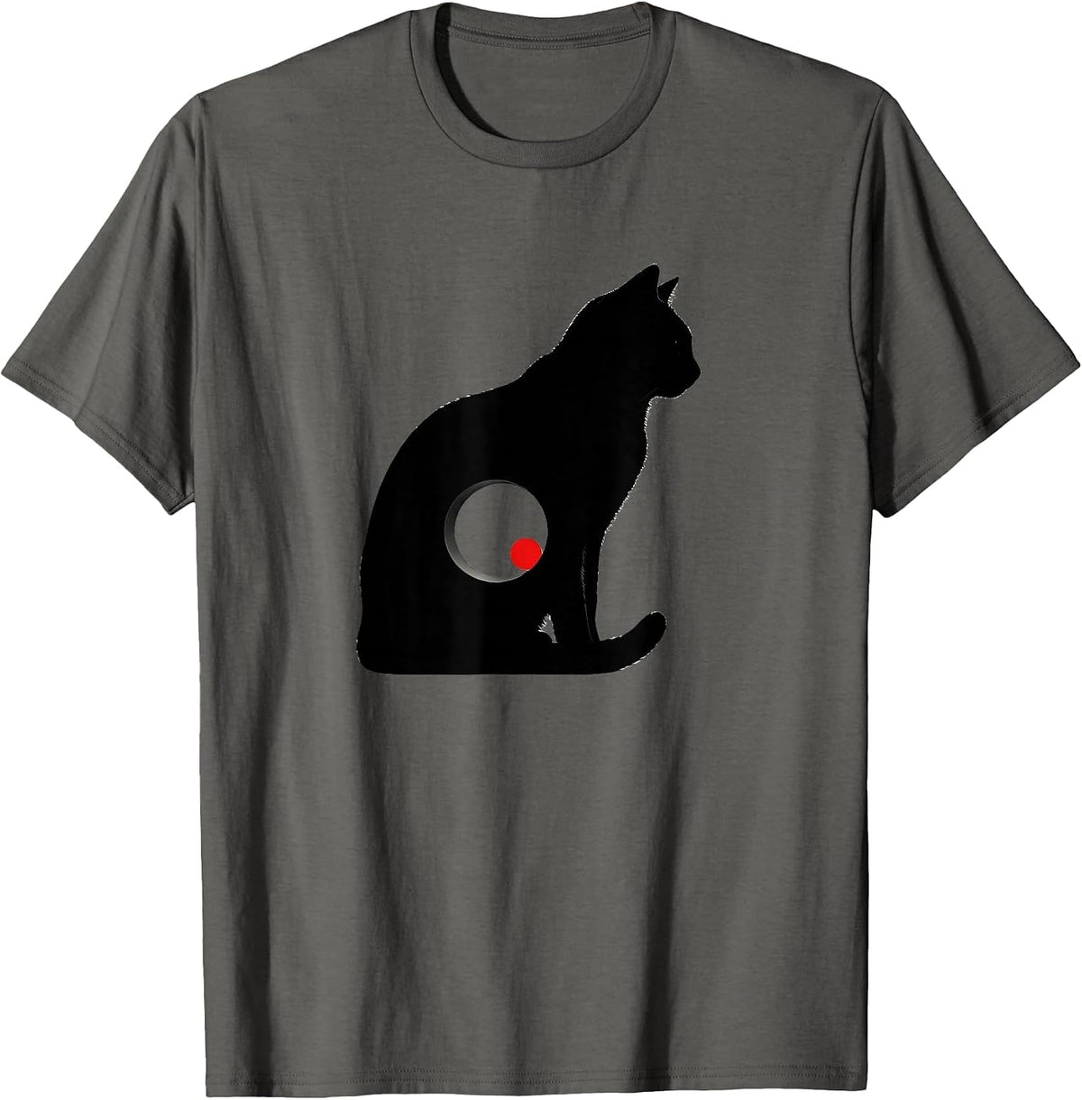 Schrödingers Cat Quantum Physics Nerd Humor T-Shirt - Asphalt Grey