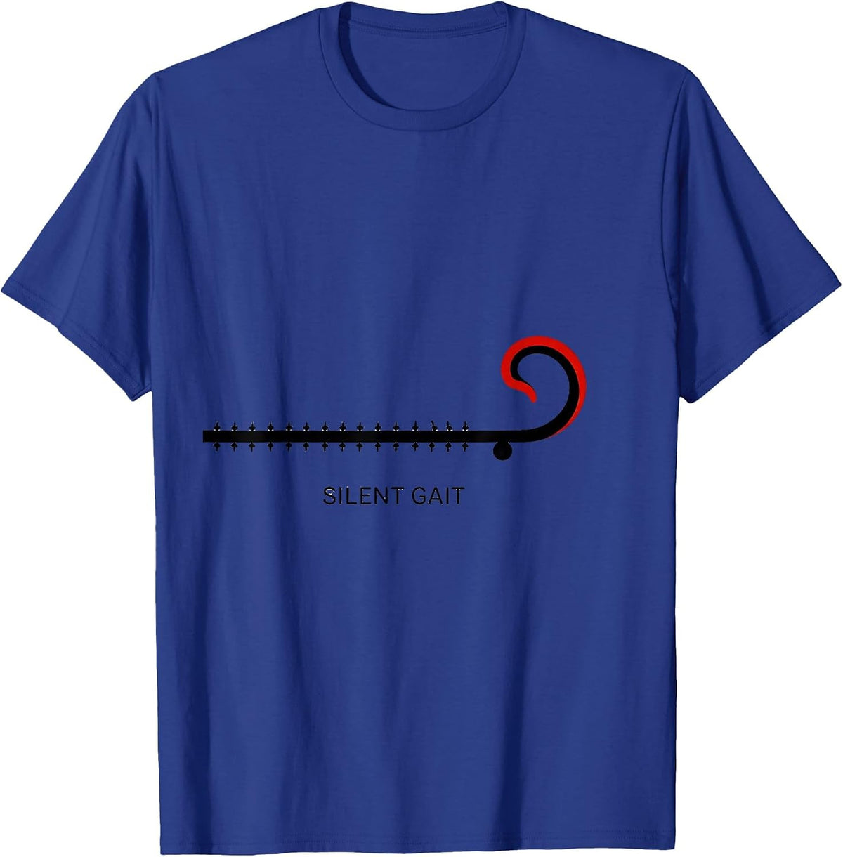 Men's Silent Gait Funny Physical Therapist Christmas Rehab Humor T-Shirt - Royal Blue