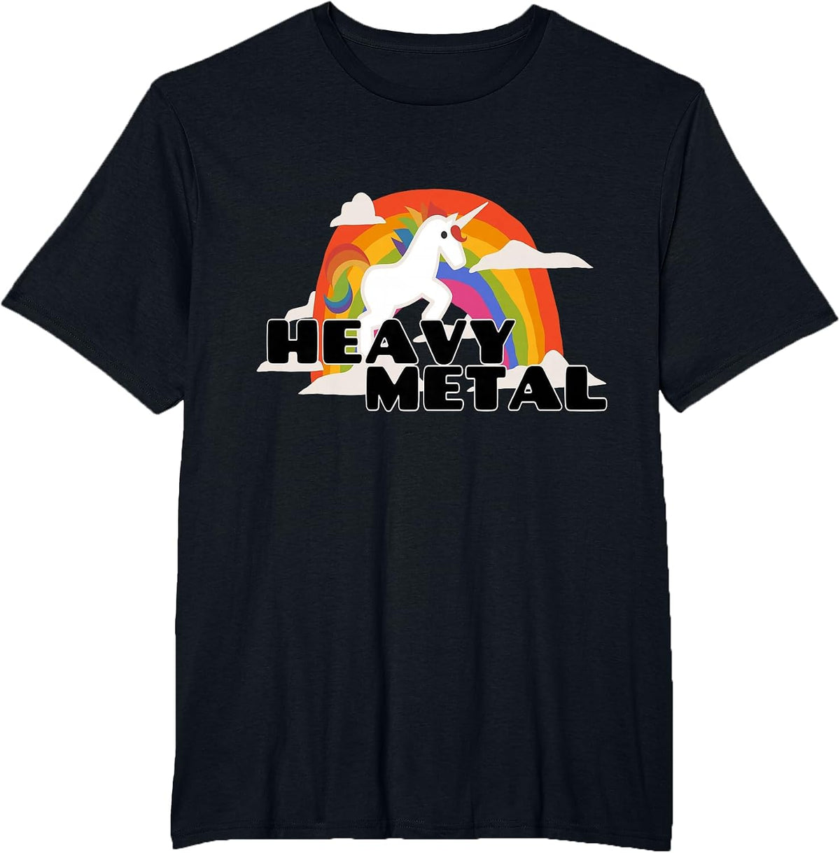 Heavy Metal Unicorn T-Shirt - Black
