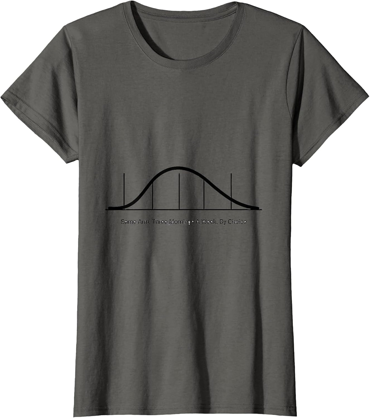 Women's Same Arm Three Mornings A Week By Choice Dialysis Nurse T-Shirt - Asphalt Grey