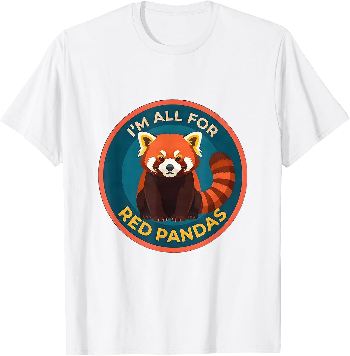 Men's I’m All For Red Pandas Cute Red Panda Lover Gift T-Shirt - White