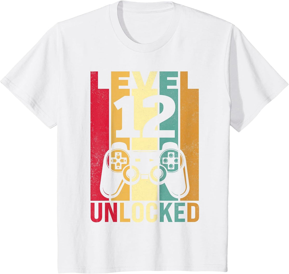 12yr 12 Birthday Boy Son Funny Gamer 12th Years Old Birthday T-Shirt - White