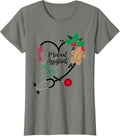 Medical Assistant Merry and Bright Christmas T-Shirt - Olive Heather
