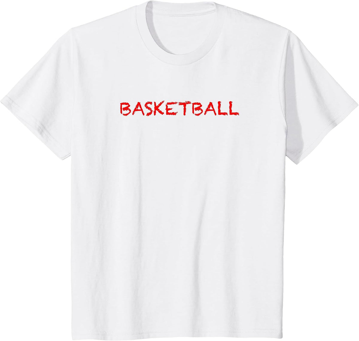 T-Shirt that says the Word - Basketball | Sports Clothing T-Shirt - White