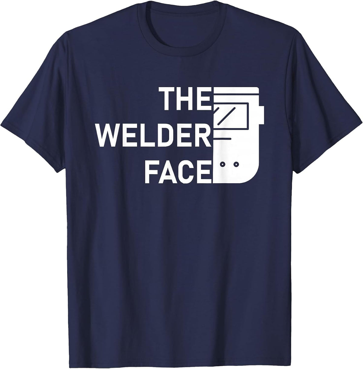 The Welder Face T-Shirt - Navy Blue