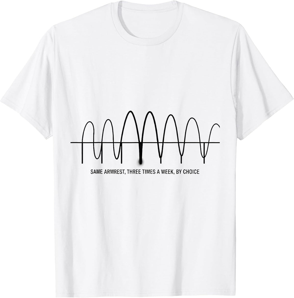 Men's Same Armrest, Three Times A Week, By Choice Dialysis Nurse T-Shirt - White