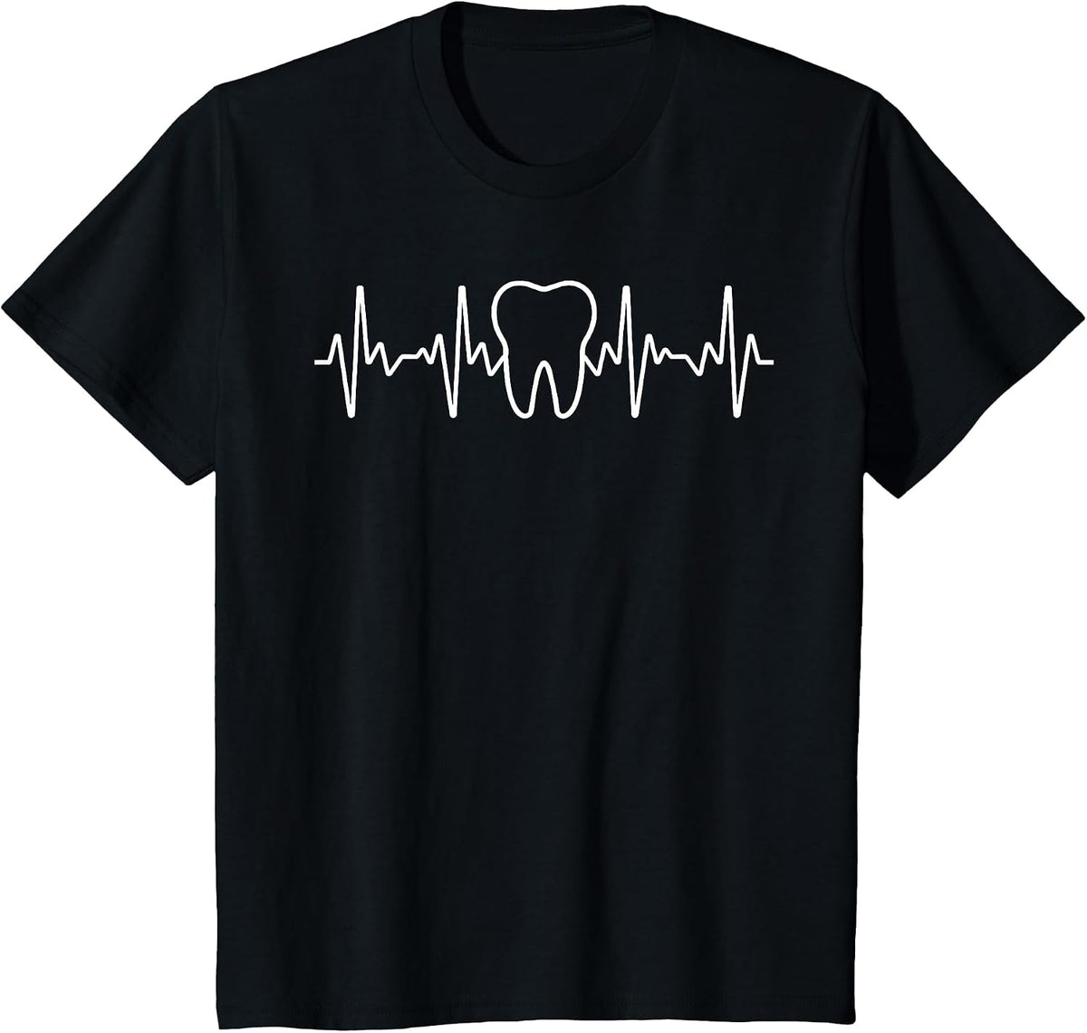 Cute Tooth Art for Men Women Dental Hygienist Assistant T-Shirt - Black