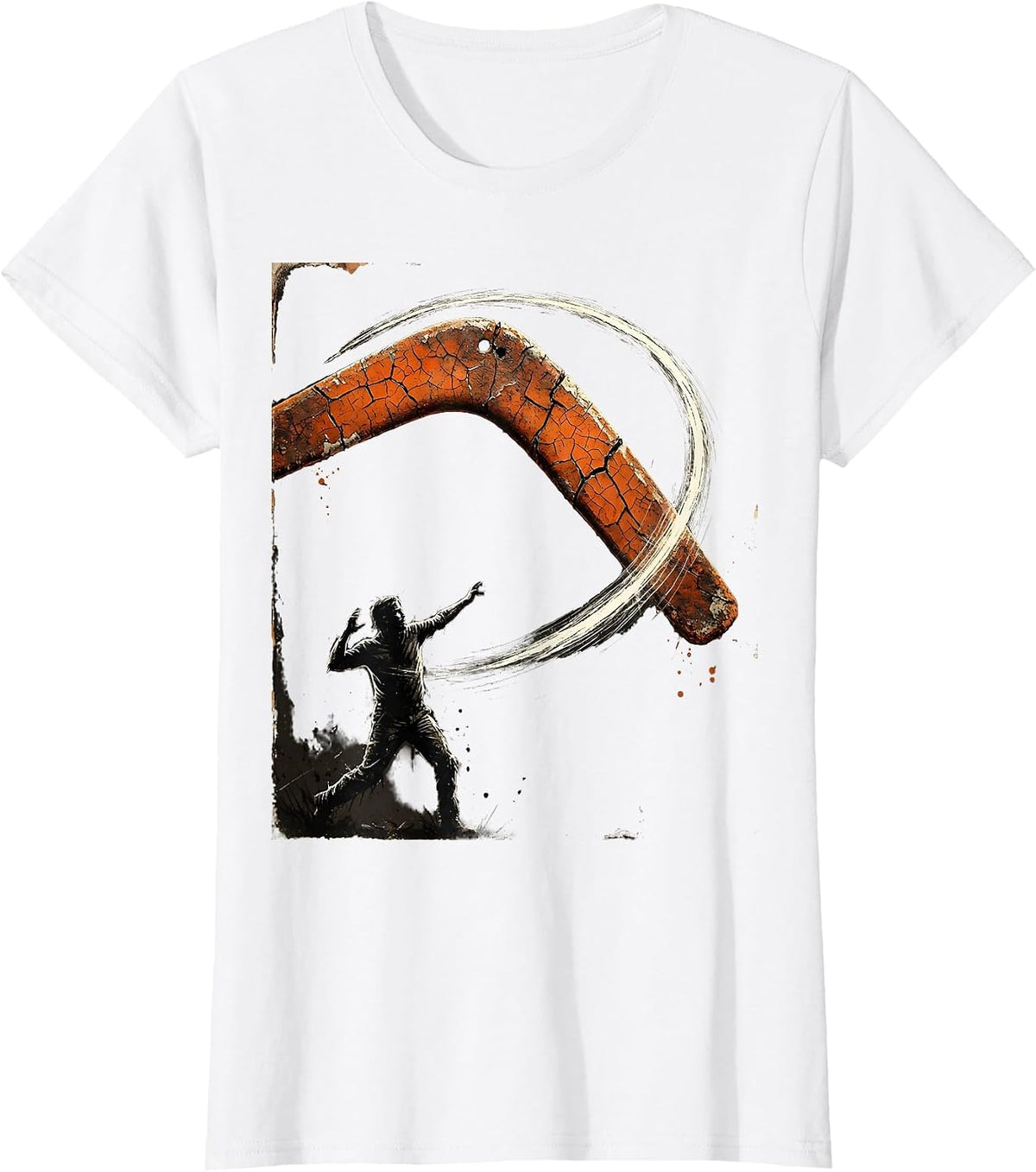 Boomerang Karma Funny FAFO Graphic Design T-Shirt - White