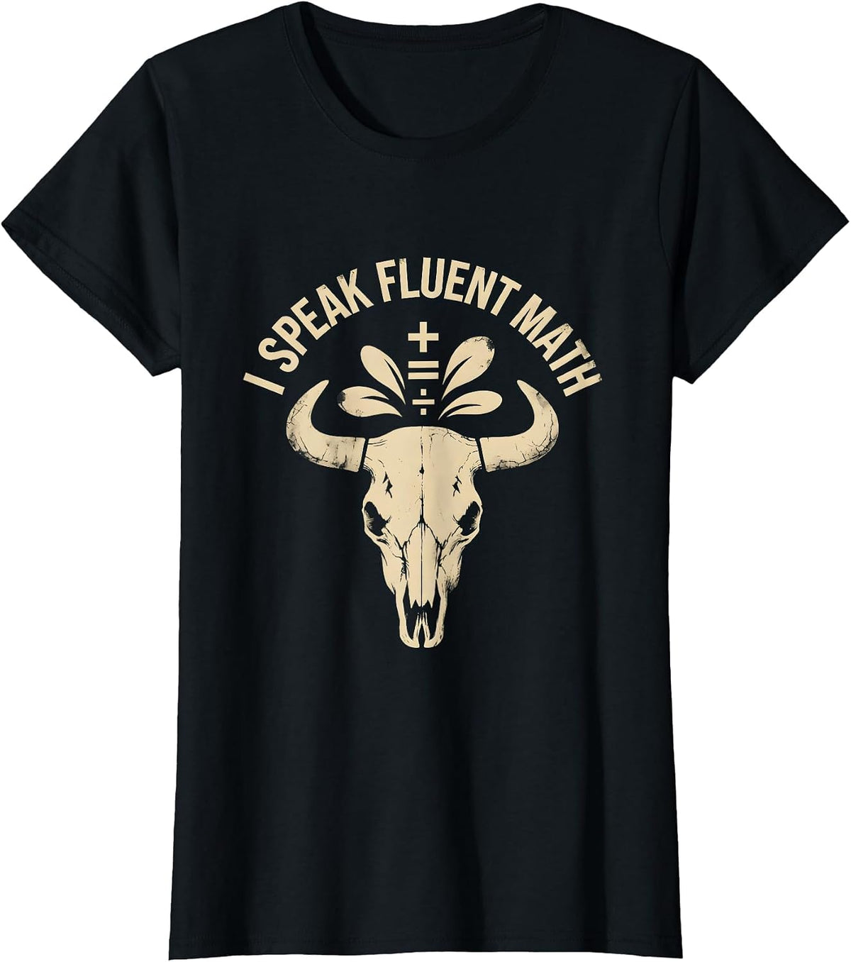 I Speak Fluent Math Teacher Graphic Design T-Shirt - Black