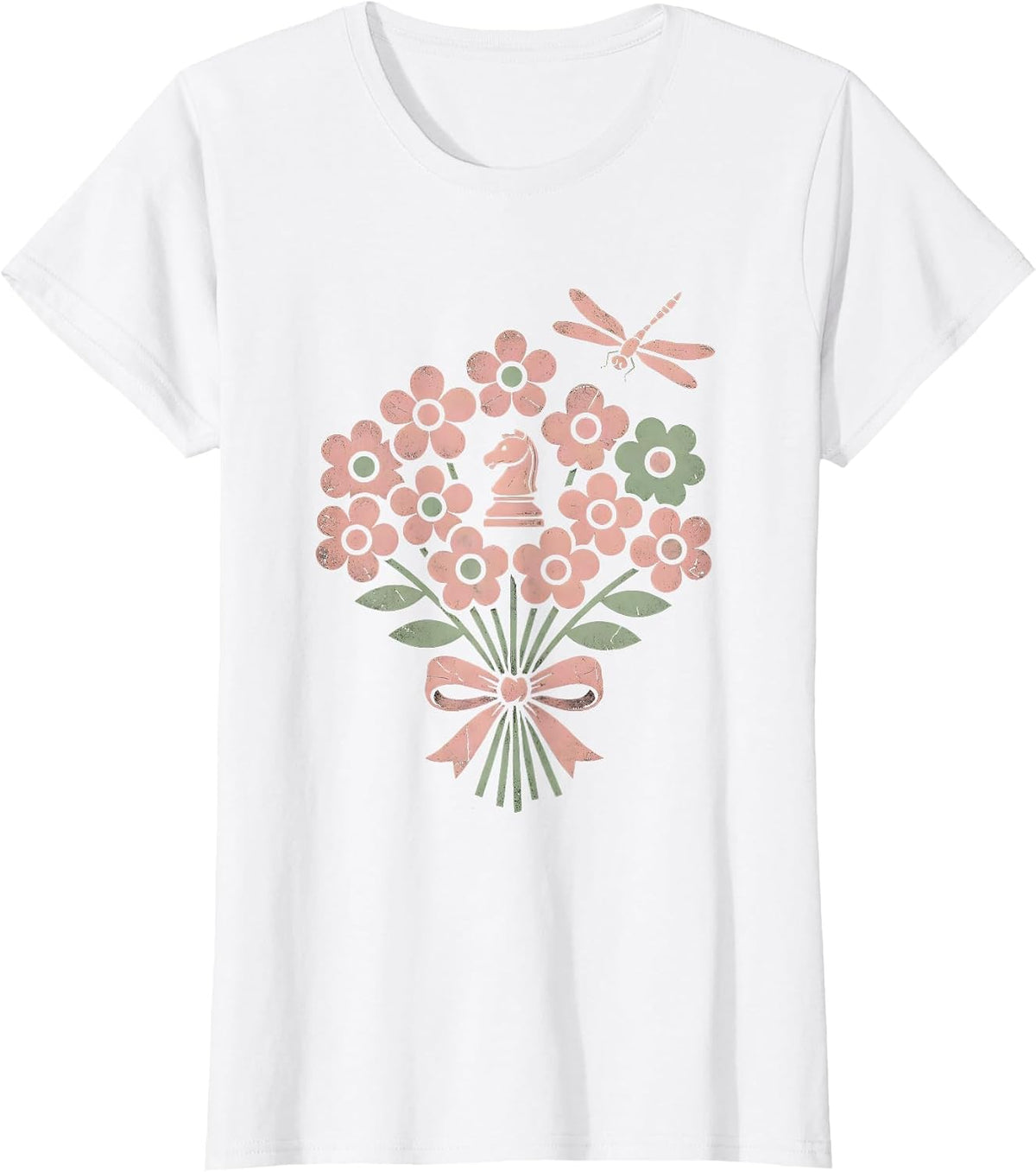 Women's Grandma Chess Player Serious Game Face Illustration T-Shirt - White